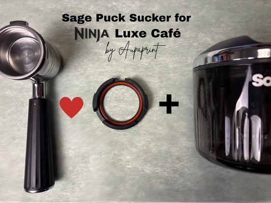 Sage Puck Sucker Adapter for Ninja Luxe Cafe 53mm Portafilter with double basket