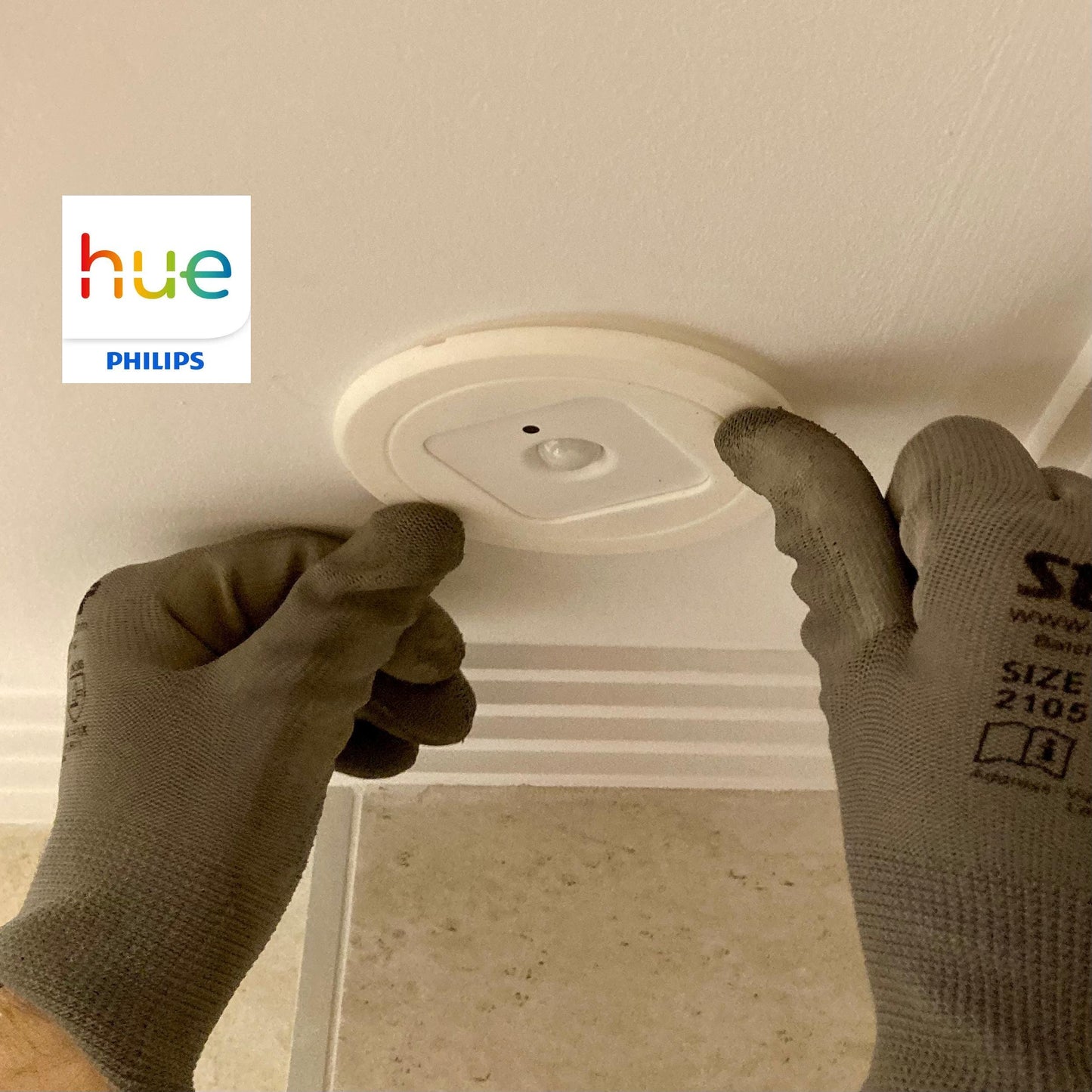 Philips Hue motion sensor ceiling recessed support