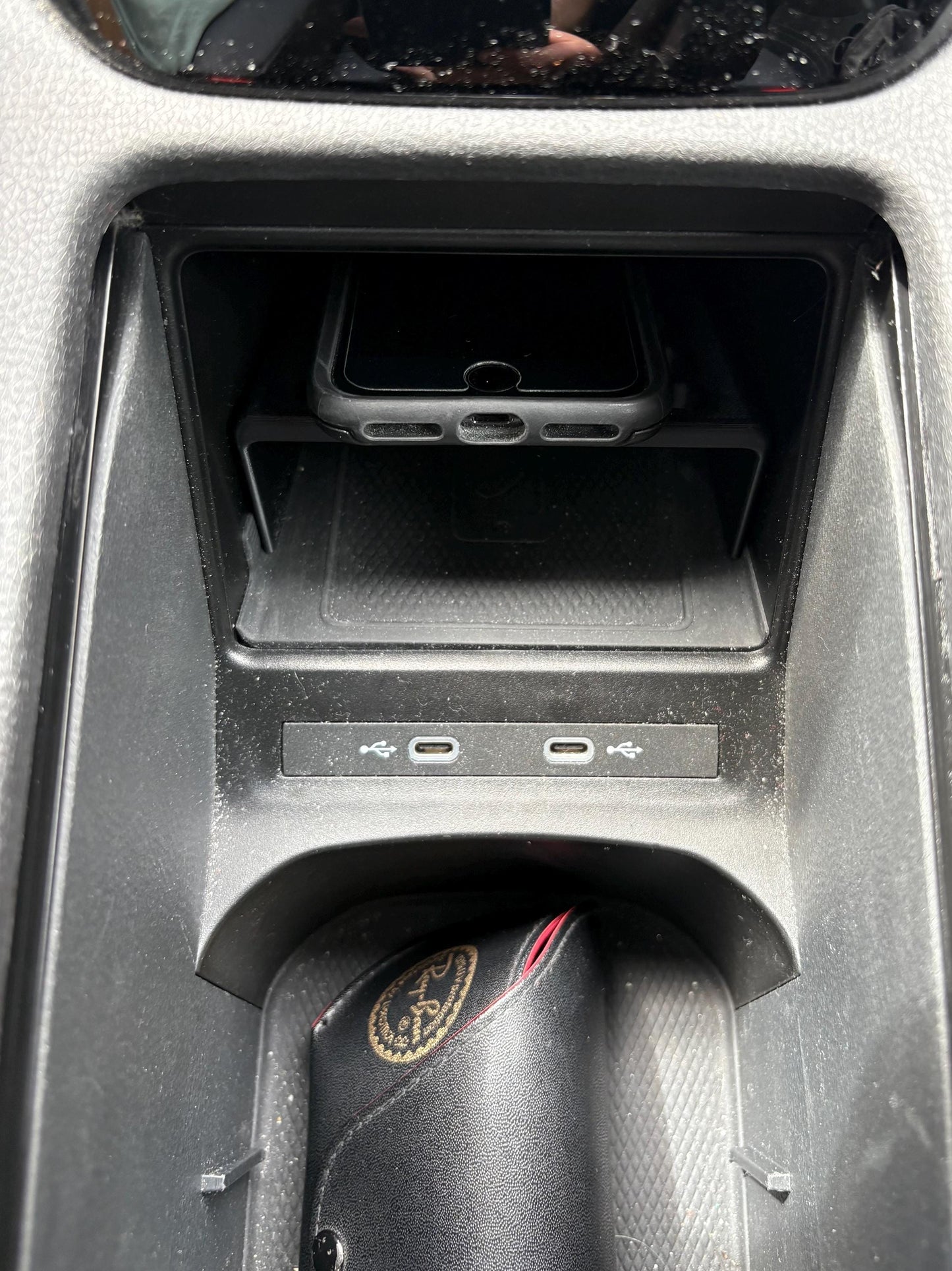 VW ID.4, ID.5 storage hidden tray, in the mobile charger gap