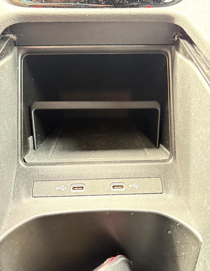 VW ID.4, ID.5 storage hidden tray, in the mobile charger gap
