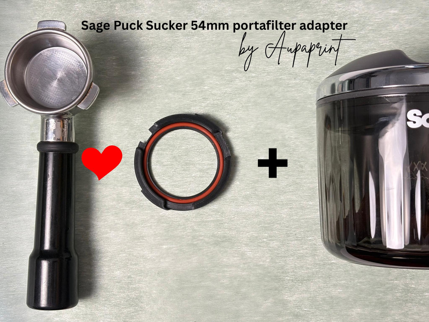 Sage Puck Sucker Adapter for Breville Barista, Pro, Touch, Express, 54mm Portafilter