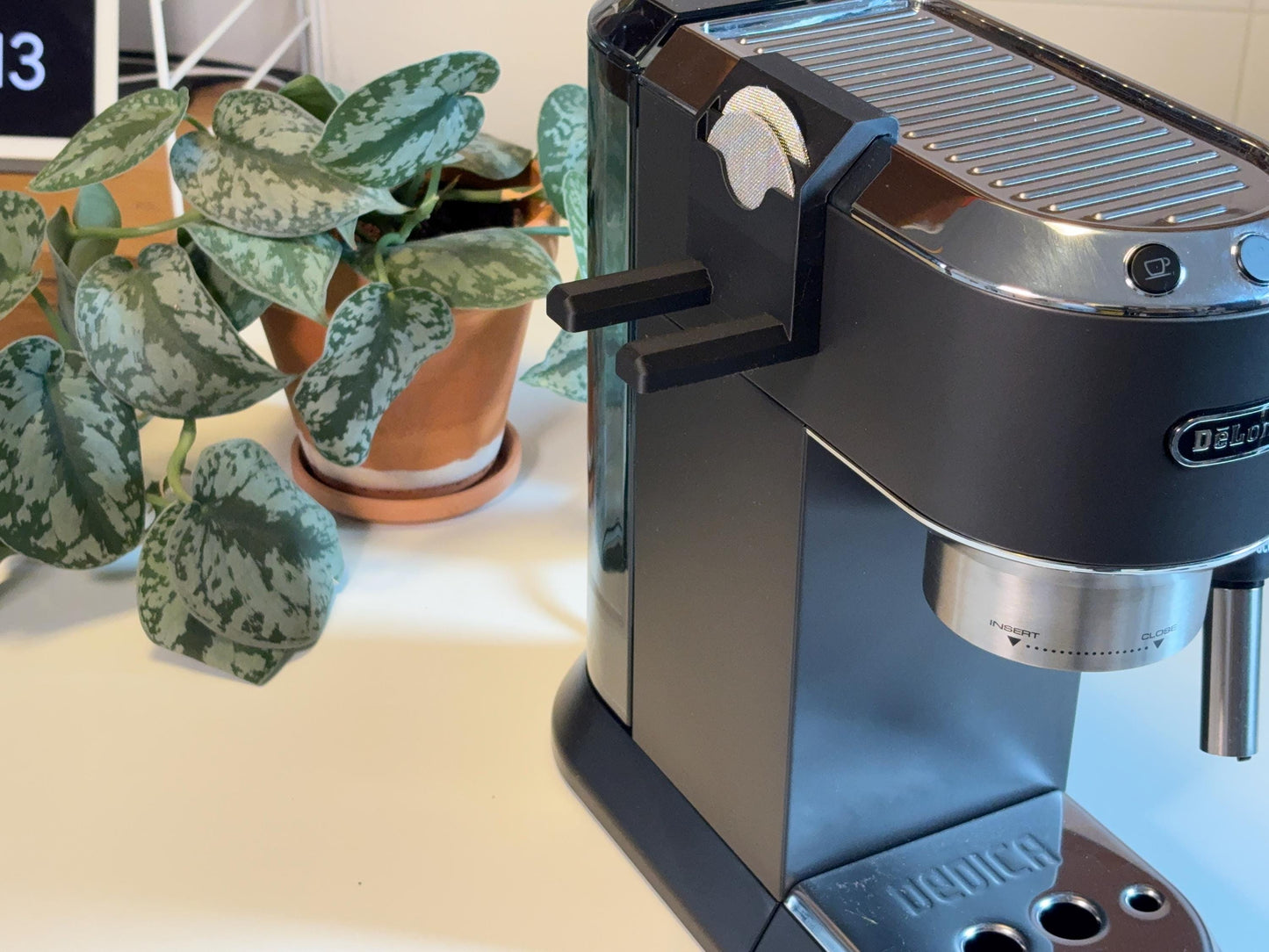Magnetic Portafilter, Tamper, coffee screen Holder for DeLonghi Dedica