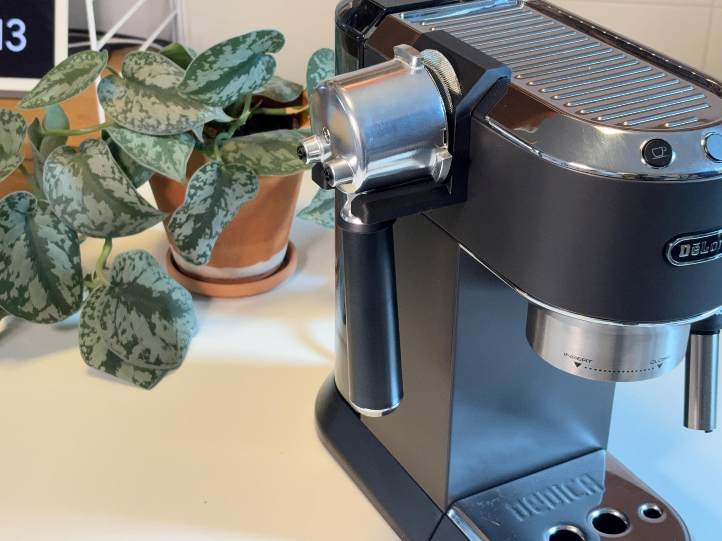 Magnetic Portafilter, Tamper, coffee screen Holder for DeLonghi Dedica