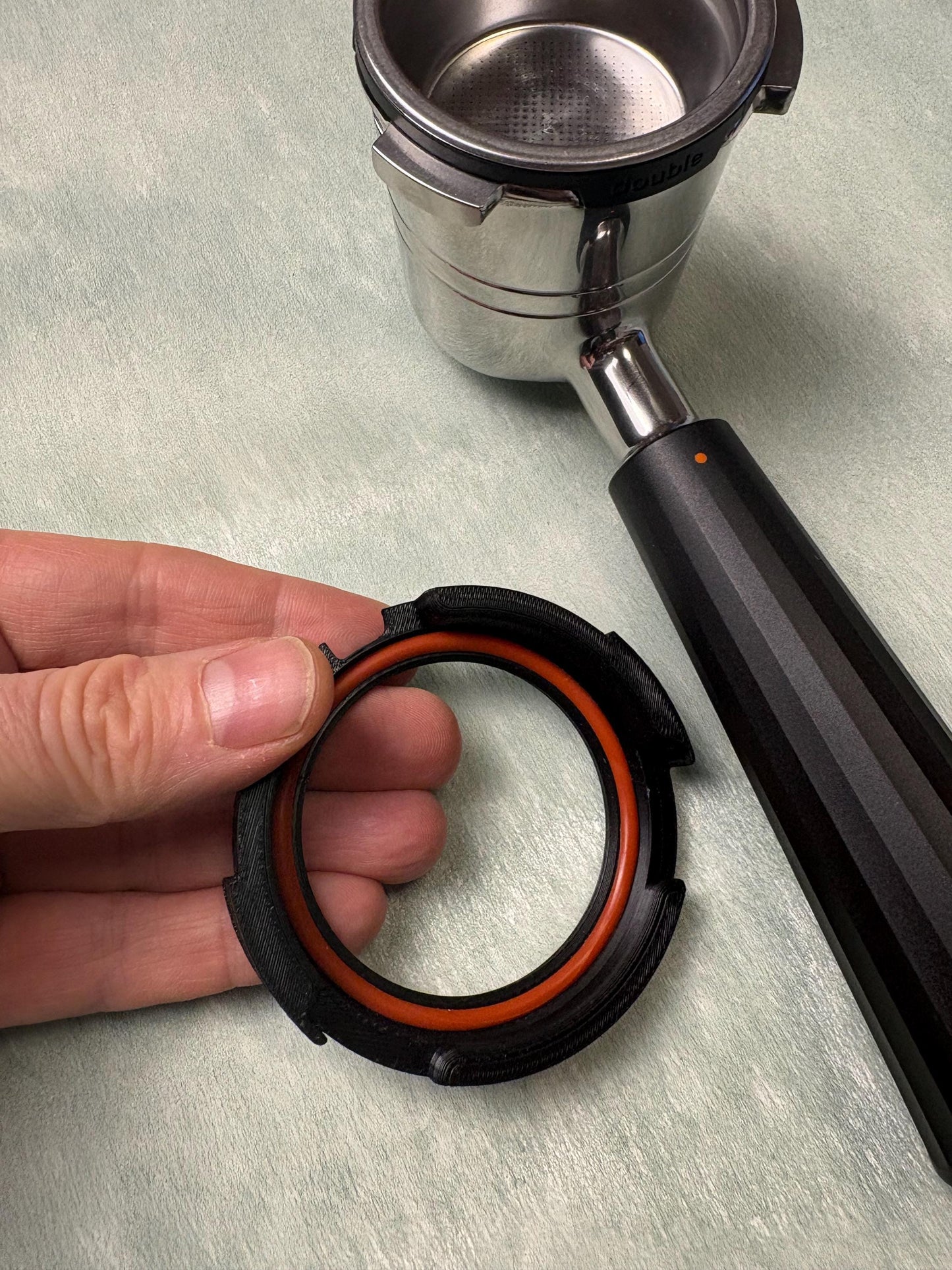 Sage Puck Sucker Adapter for Ninja Luxe Cafe 53mm Portafilter with double basket
