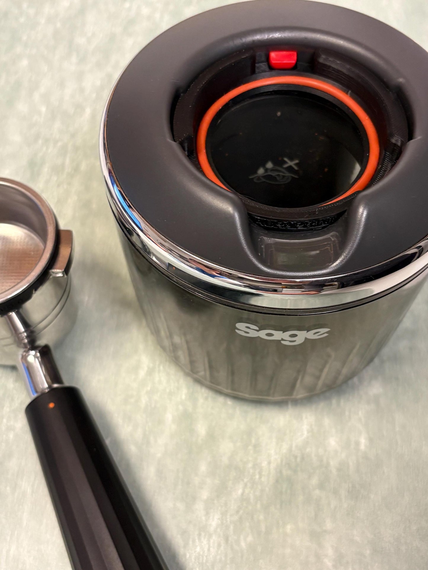 Sage Puck Sucker Adapter for Ninja Luxe Cafe 53mm Portafilter with double basket