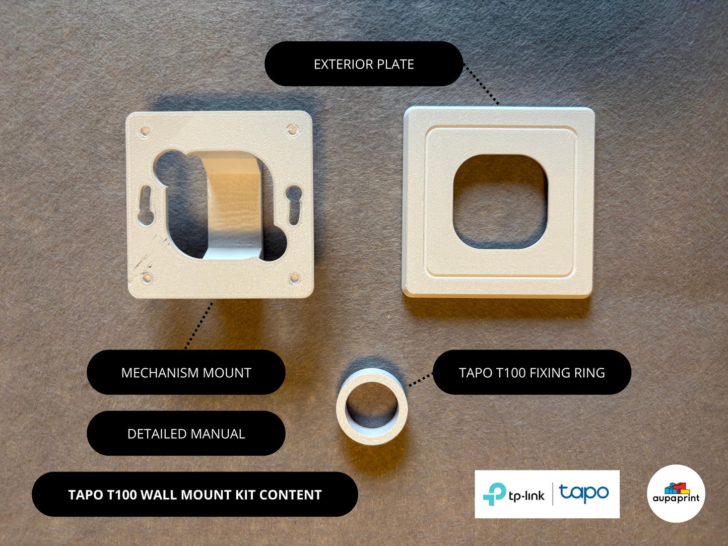Wall mount for TP-Link Tapo T100 Smart Motion Sensor, Easy Install