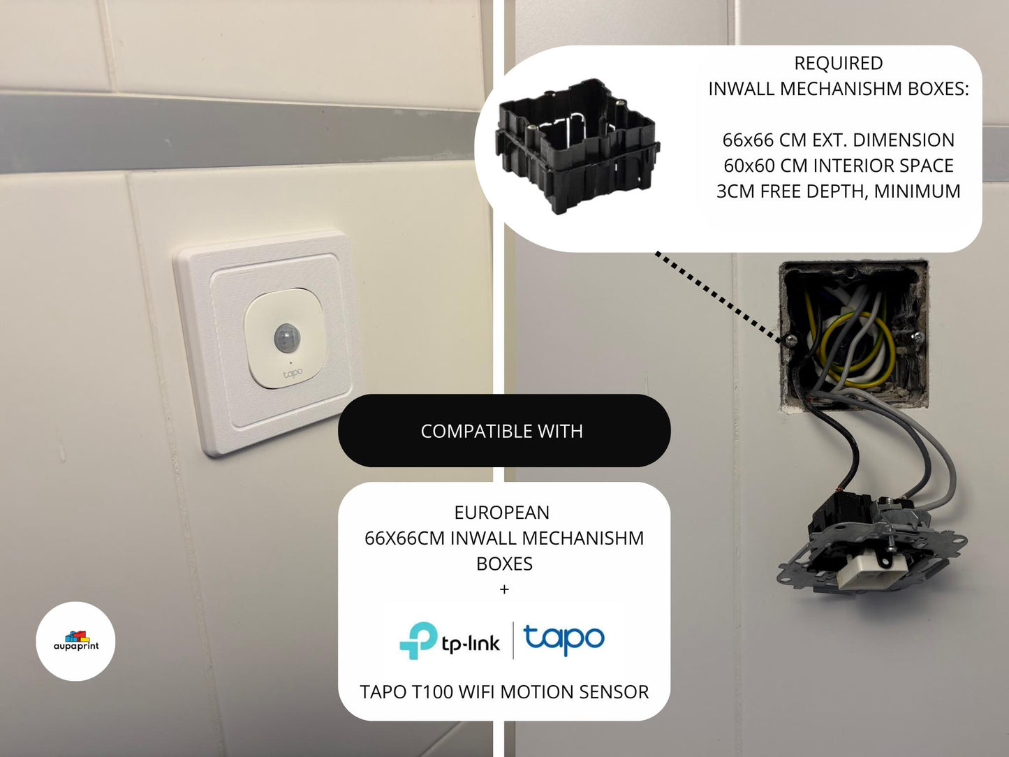 Wall mount for TP-Link Tapo T100 Smart Motion Sensor, Easy Install