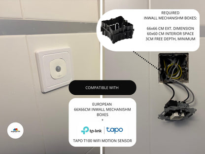 Wall mount for TP-Link Tapo T100 Smart Motion Sensor, Easy Install